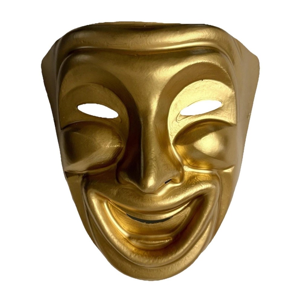 Plastic Mask Halloween Comedy Mauritius‎ Drama Horror Vintage Old Classic Scary